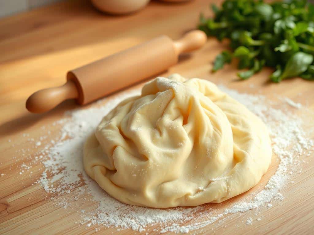 pasta dough preparation