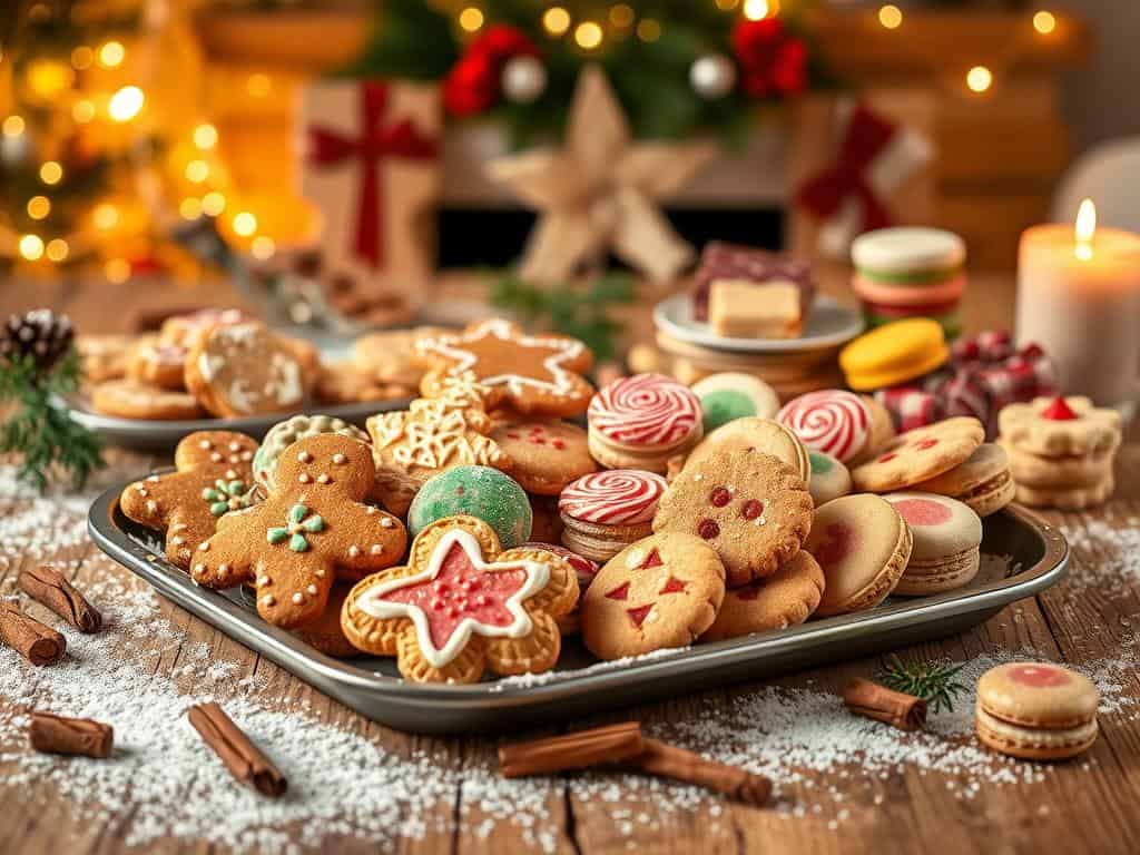 Christmas cookies and festive holiday treats