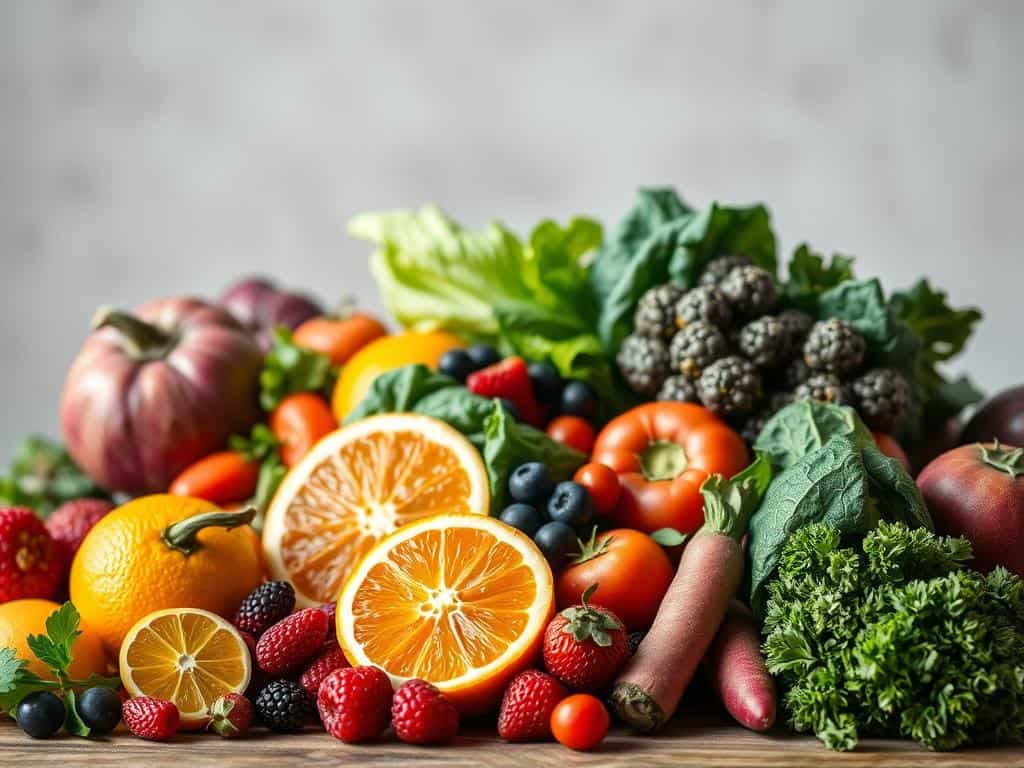 detox foods including fruits and vegetables
