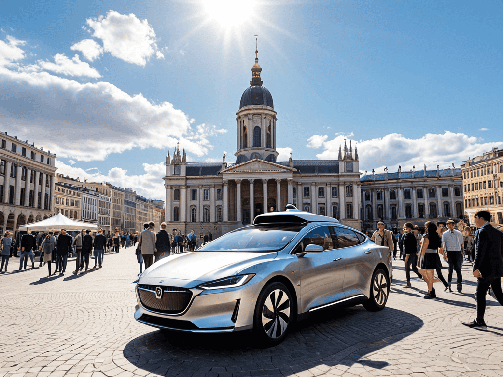 Autonomous vehicles on road