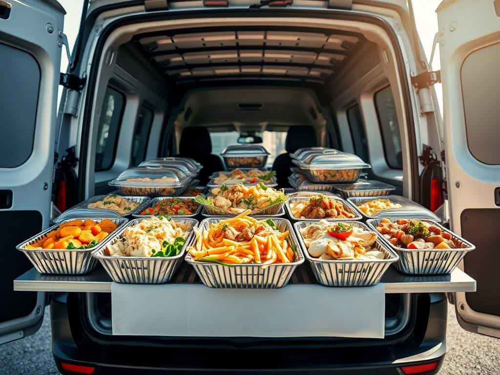 Food delivery catering