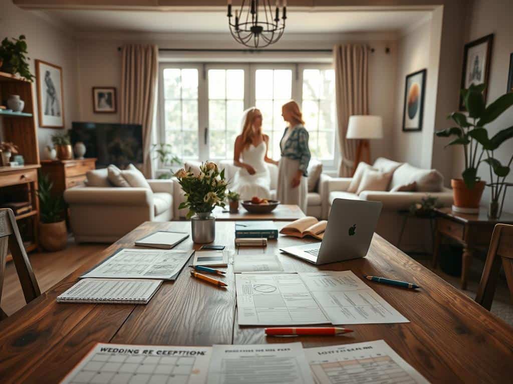planning tips for home wedding reception