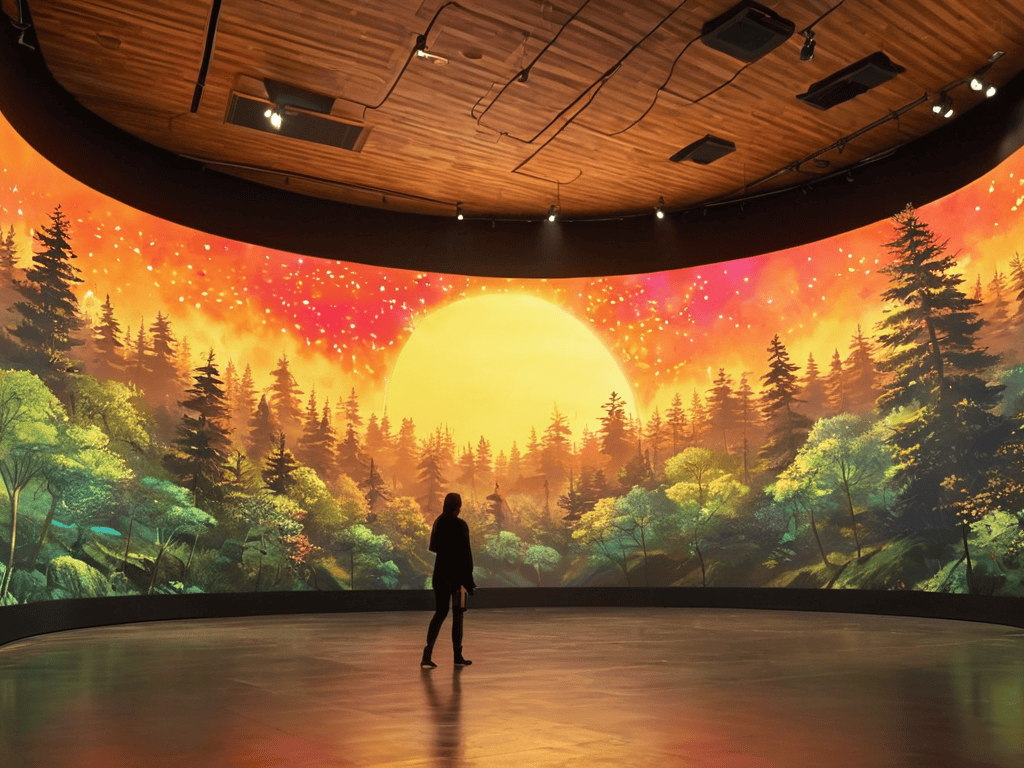 Immersive Digital Murals on OLED panels
