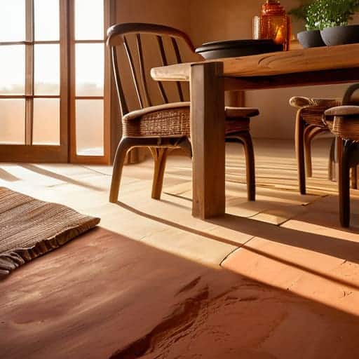 Earthen floor heat retention for cozy communal feasts.