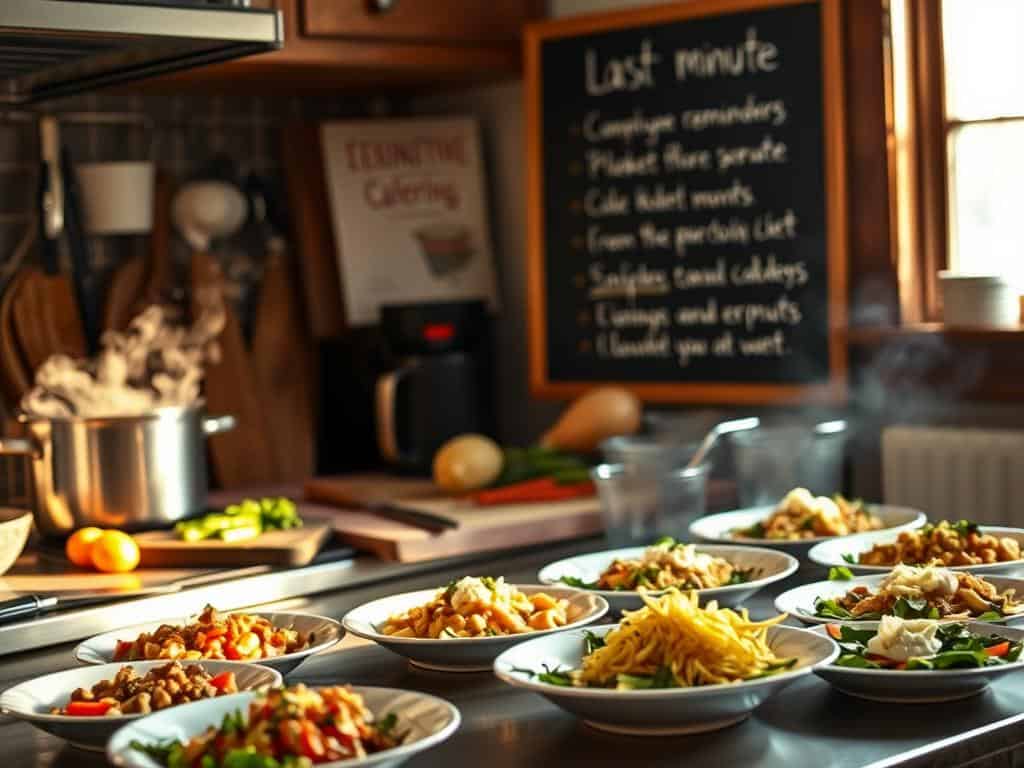 Last-minute catering tips