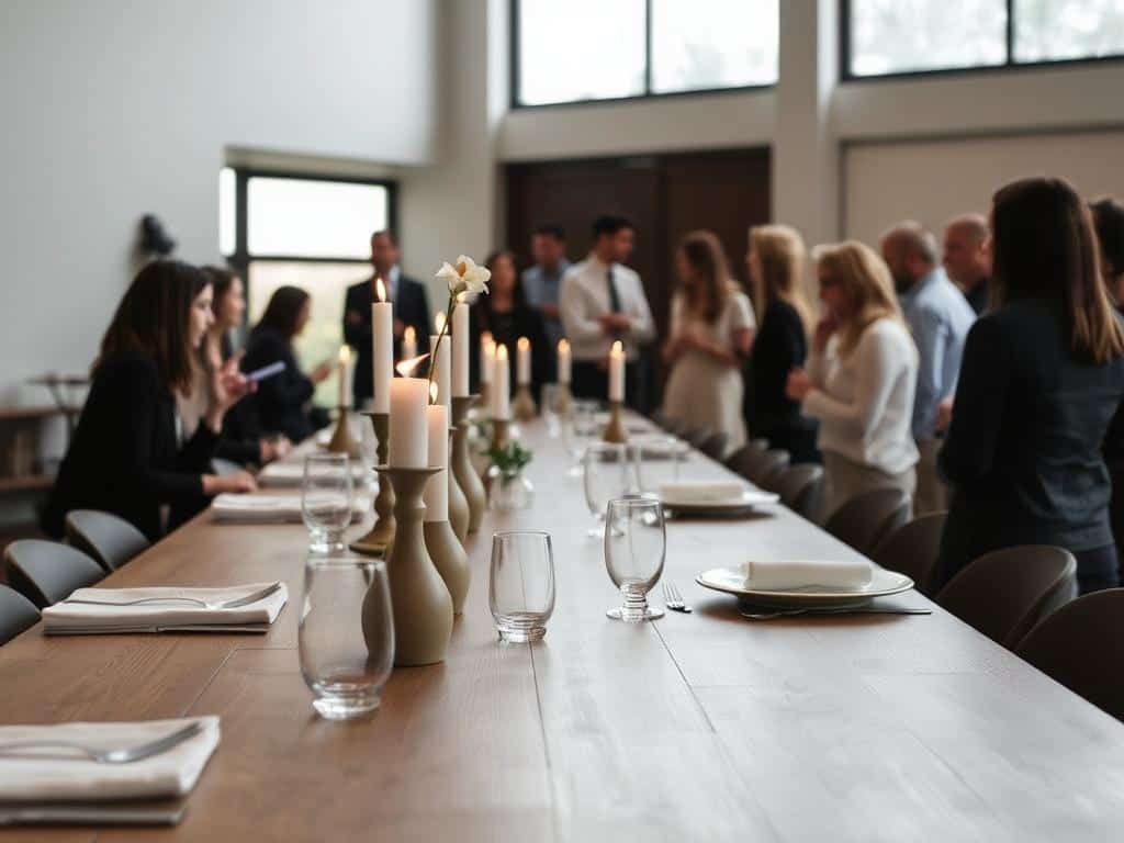 hosting a minimalist event
