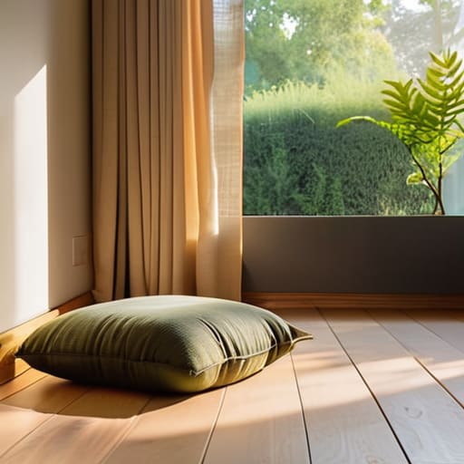 Savoring the stillness in a mindful sanctuary.